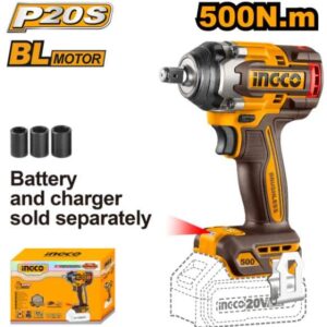 IMPACT WRENCH 20v 500NM BRUSHLESS SOLO INGCO ™ auto part product photo