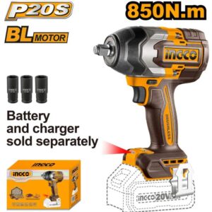 IMPACT WRENCH 20v 850NM BRUSHLESS SOLO INGCO ™ auto part product photo