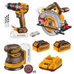 COMBO 20v CIRCULAR Saw IMPACT DRILL SANDER INGCO ™ auto part product photo