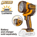 WORK LAMP 2000 LUMENS INGCO 20v ™ auto part product photo