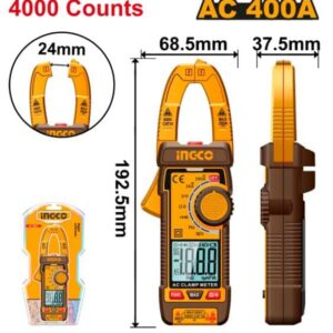CLAMP METER 400AMP AC TRUE RSM4000 INGCO ™ auto part product photo