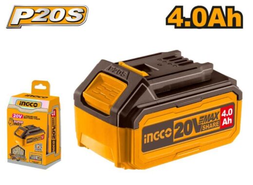 Battery Cordless 20V 4Ah Lithium Ion Ingco ™ 1 Battery Cordless 20v 4ah Lithium Ion INGCO ™ auto part product photo