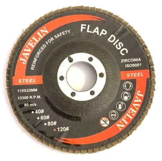 Flap Disc 115Mm 60 Grit Javelin ™ 1 FLAP DISC 115MM 60 GRIT JAVELIN ™ auto part product photo