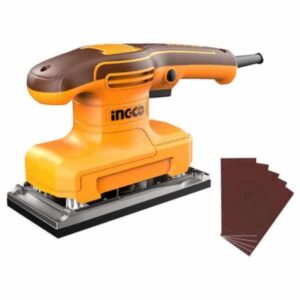 SANDER FINISHING 320W 90MMX180MM & 5 PIECES SAND PAPER INGCO ™ auto part product photo