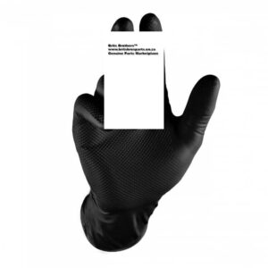 GLOVE GRIPPAZ BLACK MEDIUM Box Of 50 ™ auto part product photo