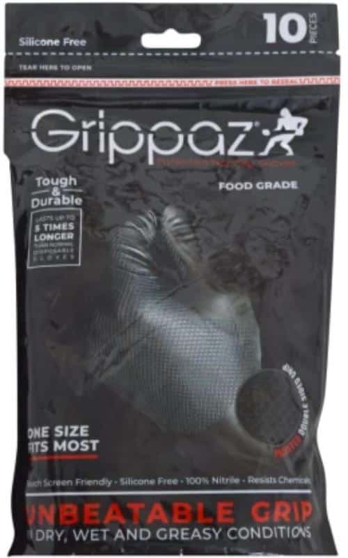 Glove Grippaz Black Large 10 Pieces Per Pack ™ 1 GLOVE GRIPPAZ BLACK LARGE 10 PIECES Per PACK ™ auto part product photo