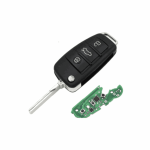 Audi 3 Button Flip Remote Key With ID48 Chip 433mhz COMPLETE auto part product photo