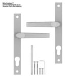 HANDLE DOOR ALUMINIUM SLIMLINE EURO SILVER ™ auto part product photo