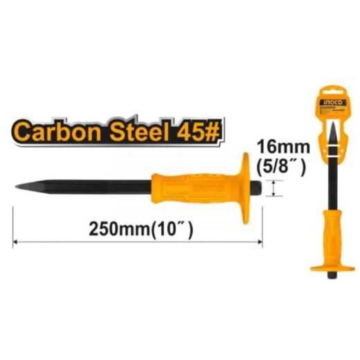 Chisel Concrete 250Mm Guard Ingco ™ 1 Chisel Concrete 250mm Guard INGCO ™ auto part product photo