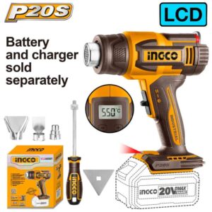 HEAT Gun 20v & ACCESSORIES SOLO 4p INGCO ™ auto part product photo