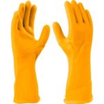 Glove Pvc Large Yellow 32cm INGCO ™ auto part product photo