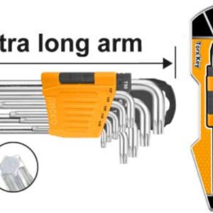 ALLENKEY Set TORX T10 T50 9 PIECE EXTRA LONG INGCO ™ auto part product photo