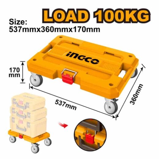 Rolling Board Maximum Load 100Kg 534Mmx360Mmx170Mm Ingco ™ 1 ROLLING BOARD MAXIMUM LOAD 100KG 534MMX360MMX170MM INGCO ™ auto part product photo