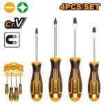 SCREWDRIVER Set BLACK Tip 4 PIECES INGCO ™ auto part product photo