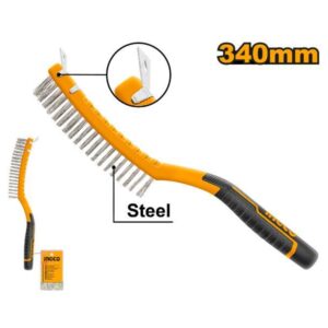 Wire Brush 340mm With Scraper INGCO ™ auto part product photo