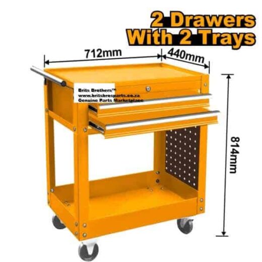 Tool Trolley 2 Draw Tray 712Mmx440Mmx694Mm Ingco ™ 1 Tool Trolley 2 Draw Tray 712mmx440mmx694mm INGCO ™ auto part product photo