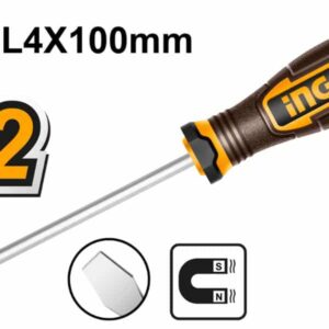 SCREWDRIVER SLOT 4X100MM INGCO FLAT ™ auto part product photo