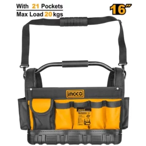 TOOL Bag 400MM Hrd BOTTOM 21POCKET INGCO ™ auto part product photo