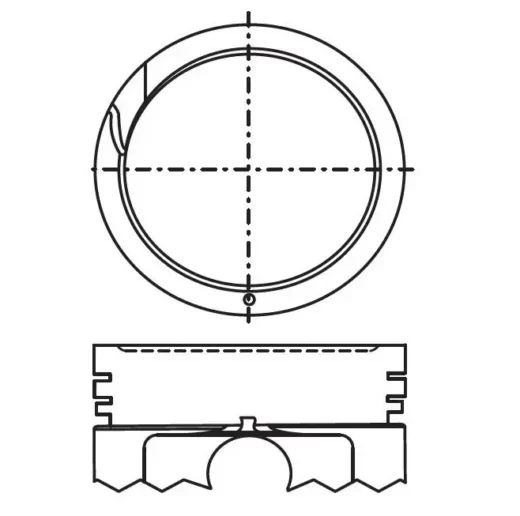 Volkswagen Ajd/Bbv Chico P Petrol 2000-2009 Piston W/O Rings 1 Cyl 1.2X1.5X2.5 1 Product image – product image
