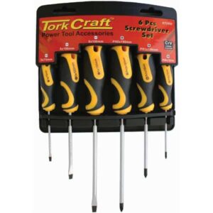 Screwdriver Set With Wall Mountable Rack 6 Pieces ™ auto part product photo