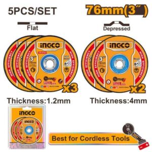 CUTTING & GRINDING DISC 75MM 5p INGCO ™ auto part product photo
