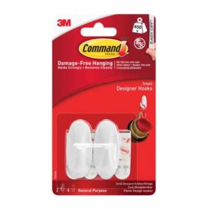 HOOK SMALL WHITE 2 PIECES COMMAND ™ auto part product photo