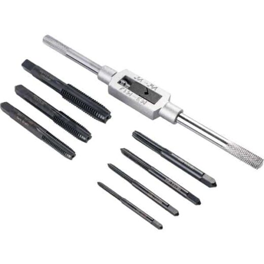 Tap &Amp; Wrench Set Hss M3 M12 8P Tork Craft ™ 1 Tap & Wrench Set Hss M3 M12 8p Tork Craft ™ auto part product photo