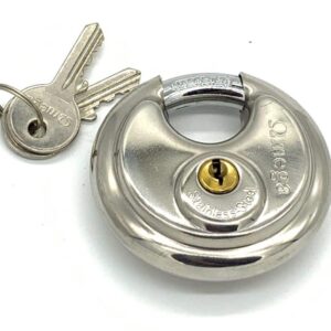 PADLOCK DISCUS STAINLESS STEEL 80MM OMEGA auto part product photo