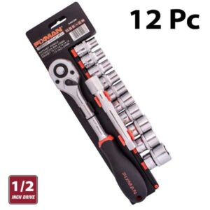 Socket Set 1 2″ Drive 12 Pieces Fixman ™ auto part product photo