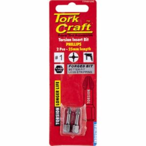 Bit INSERT PHILLIPS 2 PIECE #1x25mm TORK CRAFT ™ auto part product photo