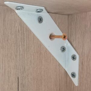 Cupboard Bracket 90 Degree White Per Pair ™ auto part product photo