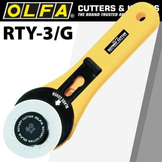 Olfa 60Mm Straight Handle Rotary Cutter ™ 1 OLFA 60MM Straight Handle Rotary Cutter ™ auto part product photo