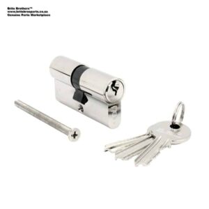 LOCK CYLINDER EURO DOUBLE NICKEL PLATED 60MM Bbl ™ auto part product photo