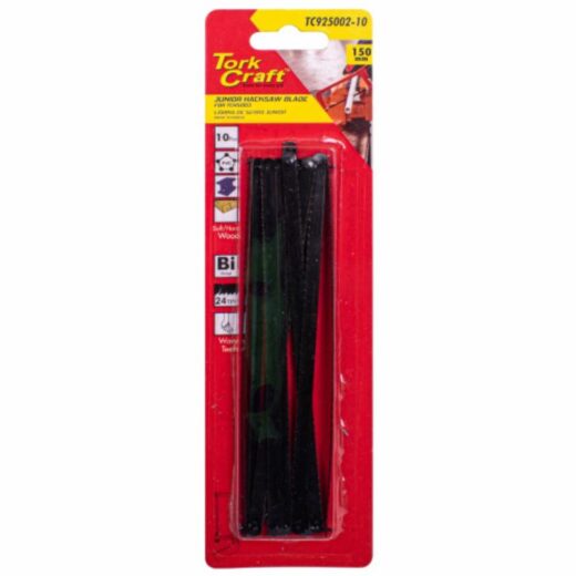 Blade Junior Hacksaw 10 Piece 150Mm Tork Craft ™ 1 BLADE JUNIOR HACKSAW 10 PIECE 150MM TORK CRAFT ™ auto part product photo
