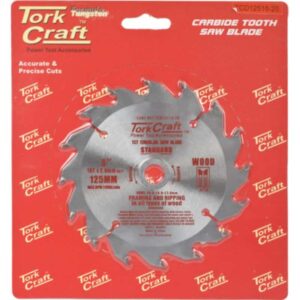 BLADE GENERAL PURPOSE WOOD CUTTING 125MM X 16 TEETH TORK CRAFT ™ auto part product photo
