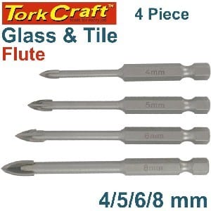 Glass & Tile Drill Bit 4p Set ™ auto part product photo
