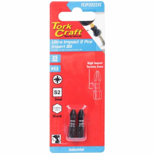 Bit Impact Pozi 2 Piece #2X25Mm Tork Craft ™ 1 Bit IMPACT POZI 2 PIECE #2x25mm TORK CRAFT ™ auto part product photo