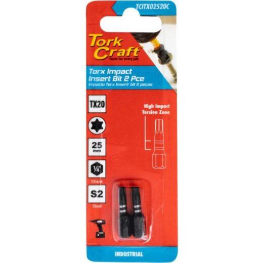 Bit Impact Torx Tx20X25Mm Tork Craft ™ 1 Bit IMPACT TORX TX20X25MM TORK CRAFT ™ auto part product photo