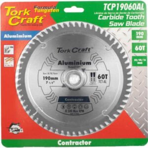 CARBIDE TOOTH CIRCULAR Saw BLADE Alum.190x60t auto part product photo
