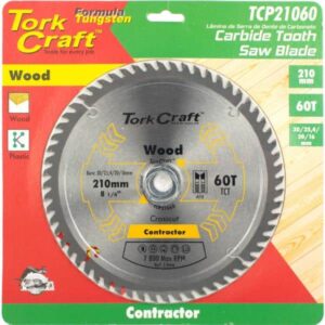 BLADE CIRCULAR Saw CONTRACTOR 210MM X 60t TORK CRAFT auto part product photo