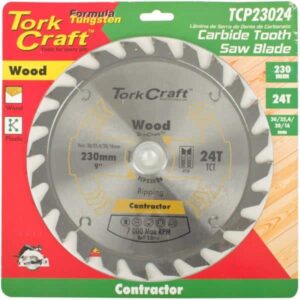 BLADE CIRCULAR Saw CONTRACTOR 230MM X 24t TORK CRAFT auto part product photo