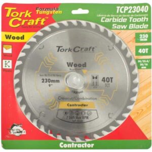 BLADE CIRCULAR Saw CONTRACTOR 230MM X 40t TORK CRAFT auto part product photo