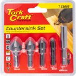 Countersink Bit Set 5p 8 12 16 19 & Holder ™ auto part product photo