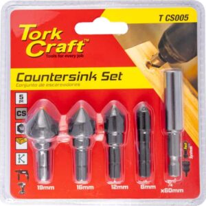 Countersink Bit Set 5p 8 12 16 19 & Holder ™ auto part product photo