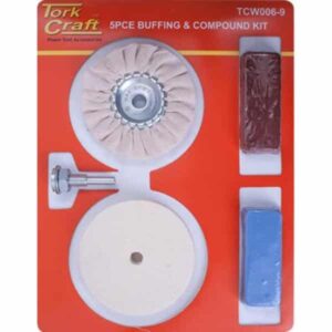 Buffing & Compound Kit 5 Piece With Felt Buff For Drill ™ auto part product photo
