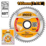 BLADE Tct WOOD 185MM X 60t INGCO ™ auto part product photo