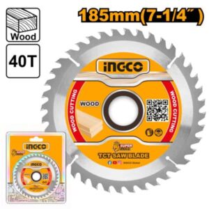 BLADE Tct WOOD 185MM X 40t INGCO ™ auto part product photo