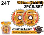BLADE Tct For WOOD 165MM X 24 TEETH 2 PIECES ™ auto part product photo