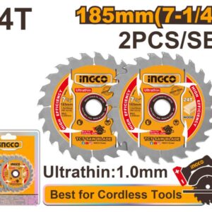 BLADE CIRCULAR Saw ULTRA THIN 185MM X 24t INGCO auto part product photo