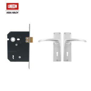 LOCK Set 2 LEVER CHROME PLATED UNION ™ auto part product photo